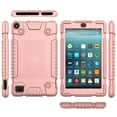 thumbnail image 3 of Dteck Shockproof Case For All-New Fire 7 Tablet (9th Generation,2019 Release) , Lightweight One-Piece Soft Silicone Back Cover Anti Slip Cover For Kindle Fire 7 inch 9th Generation, Rosegold, 3 of 7