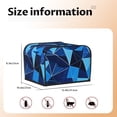 thumbnail image 2 of Toasting Machine Cover 4 Pieces 12.4×10.6×8.3in Dust-Proof Explosion-Proof Waterproof And Wear-Resistant Hollow Bottom Darkgray Geometric Patterns_4, 2 of 7