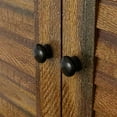 thumbnail image 3 of Timechee Wardrobe Armoire Closet 59"W Large Freestanding Wardrobe Cabinet White Brown, 3 of 5