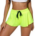 thumbnail image 1 of Gibobby Shorts Yoga Pantalones cortos de yoga deportivos para mujer con correa de bolsillo casual de moda de color sólido(Verde, S), 1 of 4