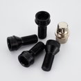 thumbnail image 3 of 4 Pcs M14*1.5 mm Écrou de Verrouillage de Roue en Acier Noir avec Clé de Rechange et Accessoire, 3 of 5