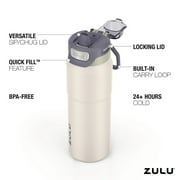 ZULU Powerfill 24oz Stainless Steel Water Bottle