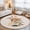 Sage, variant on Round Rugs 6Ft, Boho Middle Century Round Area Rug Washable Indoor Throw Carpet, Modern Abstract Beige Boho Leaves Soft Non Slip Circle Rug for Office Cabinet Home Decor Aesthetic