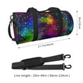 thumbnail image 2 of Balery Bright Universe Bolsa de Gimnasio para Mujeres y Hombres, Bolsa de Viaje Impermeable, Bolsa de Fin de Semana con Compartimento para Zapatos y Bolsillo Húmedo, 2 of 6