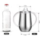 thumbnail image 5 of Pajita de acero inoxidable Sippy Cup Buumin de 300 ml con asas y tapas, 5 of 6