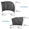 thumbnail image 2 of TSV Anti-Mosquito Sunscreen, Automotive Window Shades, Black, 10.6 x 6.6 x 2.3", 2 of 6