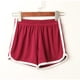 thumbnail image 1 of Pantalones cortos casuales de rayas de cintura alta para mujer, para playa, deportes, correr, yoga, cintura elástica, 1 of 6