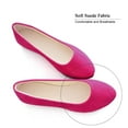 thumbnail image 2 of SAILING LU Women Flat Shoes Comfortable Slip on Multi-color Pointed Toe Ballet Flats Rose US 5.5, 2 of 6