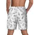 thumbnail image 4 of Uemuo Sea Turtle Pattern Mens Swim Trunks Quick Dry Board Shorts with Mesh Lining, Stretch Beach Shorts Quick Dry No-Chafing Board Shorts-Large, 4 of 9