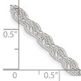 thumbnail image 5 of Sterling Silver 4.5mm Solid Rope Chain Necklace Size 26, 5 of 6
