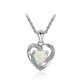 thumbnail image 1 of Collar Romántico Mujer Y Colgante Corazón, Plata, 1 of 5
