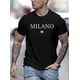 thumbnail image 1 of Manfinity Homme Men's oversized Drop Shoulder T-Shirt With Letter Print, 1 of 6