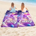 thumbnail image 4 of Personalized Custom Beach Towel - Microfiber Pool Swim Travel Large Soft Customized Name Towel (30"x60"), 4 of 9