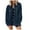 Blue, variant on Women's Corduroy Button Down Shacket Long Sleeve Boyfriend Shirt Jackets 2024 Fall Casual Jacket with Chest Pocket Shirts Loose Fit Lapel Coat