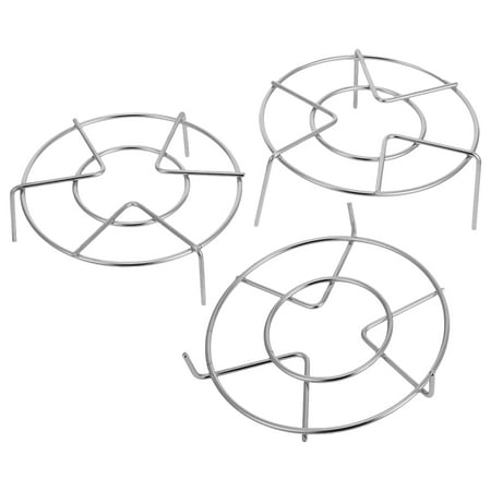 

OUNONA 3 Pcs Mesh Pointer Wok Stand For Electric Stove Stainless Steel Steam Rack Set