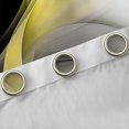 thumbnail image 4 of Manfei Yellow Black and Gray Kitchen Curtains, Modern Abstract Artwork, 4 of 6