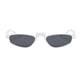 thumbnail image 2 of Gafas de forma de gato para mujer, diseñador clásico retro, gafas de terre de moda vintage Marco blanco Lente gris negro Salvador Mujeres Gafas Hombres, 2 of 10
