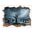 thumbnail image 1 of Bewildely Pegatinas de pared rotas de Halloween de Zombie de terror, decoración tridimensional para el hogar, calcomanías de monstruo de PVC, papel Kits de decoración para fiestas KM315 Bewildely HA068226-04, 1 of 6