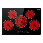 30-in 5 Elements Smooth Surface (Radiant) Black Electric Cooktop