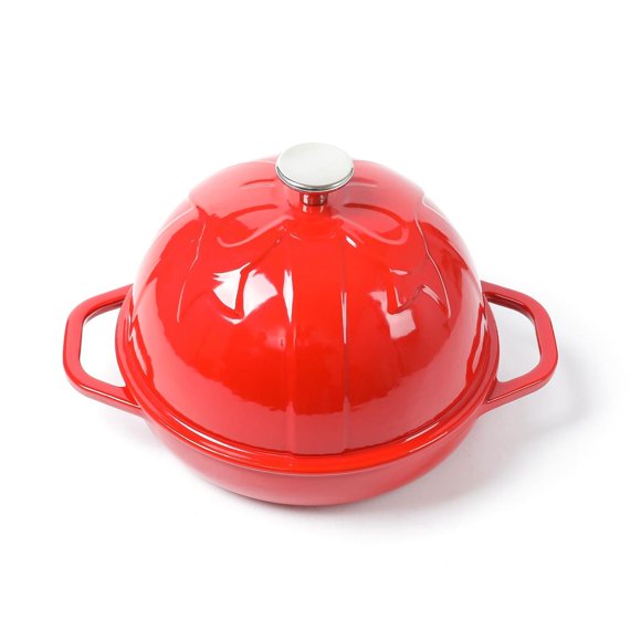 Molde de Hierro Fundido HAWOK Negro Presazonado diá. 7.8 pulgadas para Hornear Masa Madre