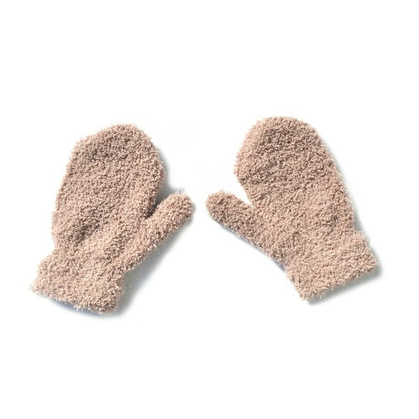 Jumpingount 1 par de manoplas de bebé para mantener el calor en la mano para usar al aire libre blanco guantes y mitones Caqui Jumpingount AP009004-04