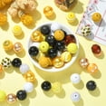thumbnail image 2 of 50Pcs Random 20mm Autumn Theme Opaque Acrylic Bubblegum Beads Plastic Gumball Loose Beads, 2 of 8