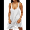 thumbnail image 1 of Vestido Mini Fluido de Encaje para Mujer, Estilo Y2K, Sin Mangas, con Espalda Descubierta, Tirantes, Camisón Corto de Cintura Baja L, 1 of 5