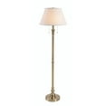 thumbnail image 2 of Kenroy Home Spyglass 59.5'' Floor Lamp with Off-White Fabric Empire Shade Modern Floor Light Fixture for Living Room, Bedroom, or Office, Antique Brass, 2 of 8