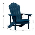 thumbnail image 4 of ACEGOSES 1 Peak HIPSS Adirondack Outdoor Chairs Weather Resistant for Patio Garden, Backyard, Patio and Indoors,Navy Blue, 4 of 9