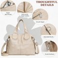 thumbnail image 4 of Sunyuer Elegant Vegan Leather Handbag - Large Capacity Shoulder Bag with Adjustable Strap, 4 of 6