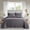 Gray, variant on Moonlight20015 2 Piece Quilt Set Lightweight Microfiber Bedspread Modern Floral Embossing Gray Twin