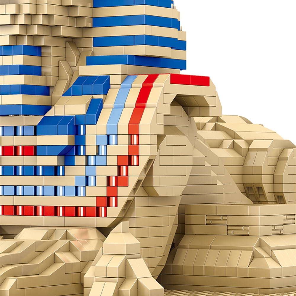 TzFioy Great Sphinx Egypt Micro Brick Building Set (2732 Pieces) – Landmark Model Educational Toy Gift for Kids and Adults