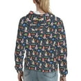 thumbnail image 7 of Daiia Garden Gnomes Pattern Women's Fashion Hoodies & Sweatshirts with Kangaroo Pocket Hooded Sweatshirt with Eye-catching Drawstrings-Large, 7 of 7