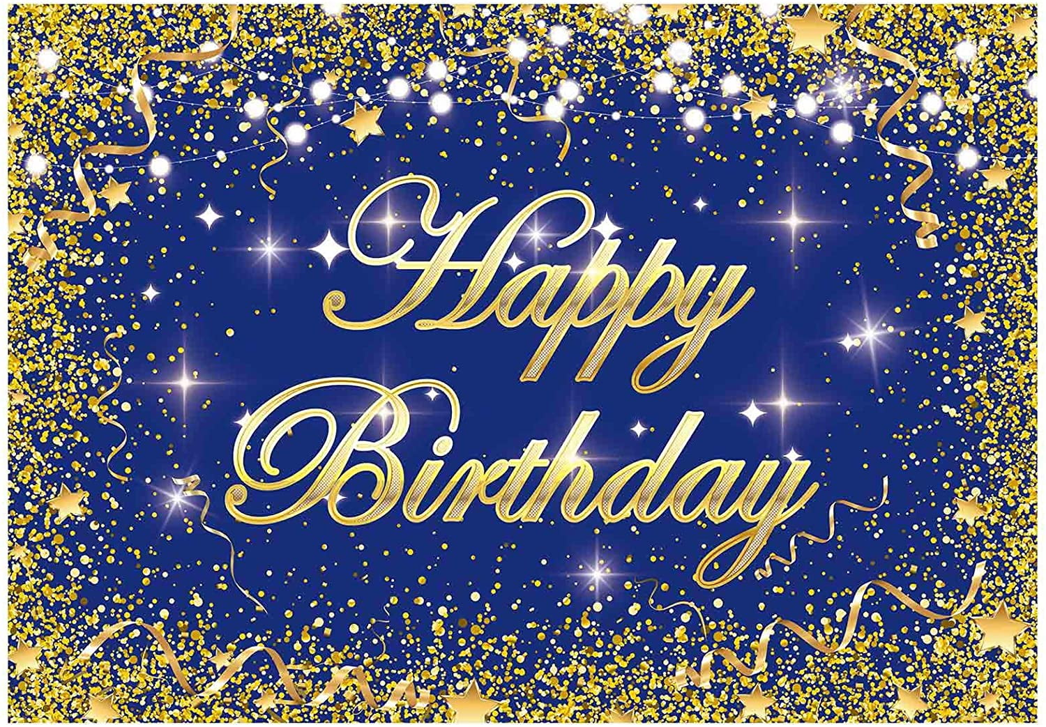 Aofoto 7x5ft 50th Happy Birthday Backdrop For Adults Man Father 50 Years Old ay Bash Party Decoration Golden Sequins Dad Papa Fift Ieth Birthday Background For Photography Photo Studio Props Vinyl Camera