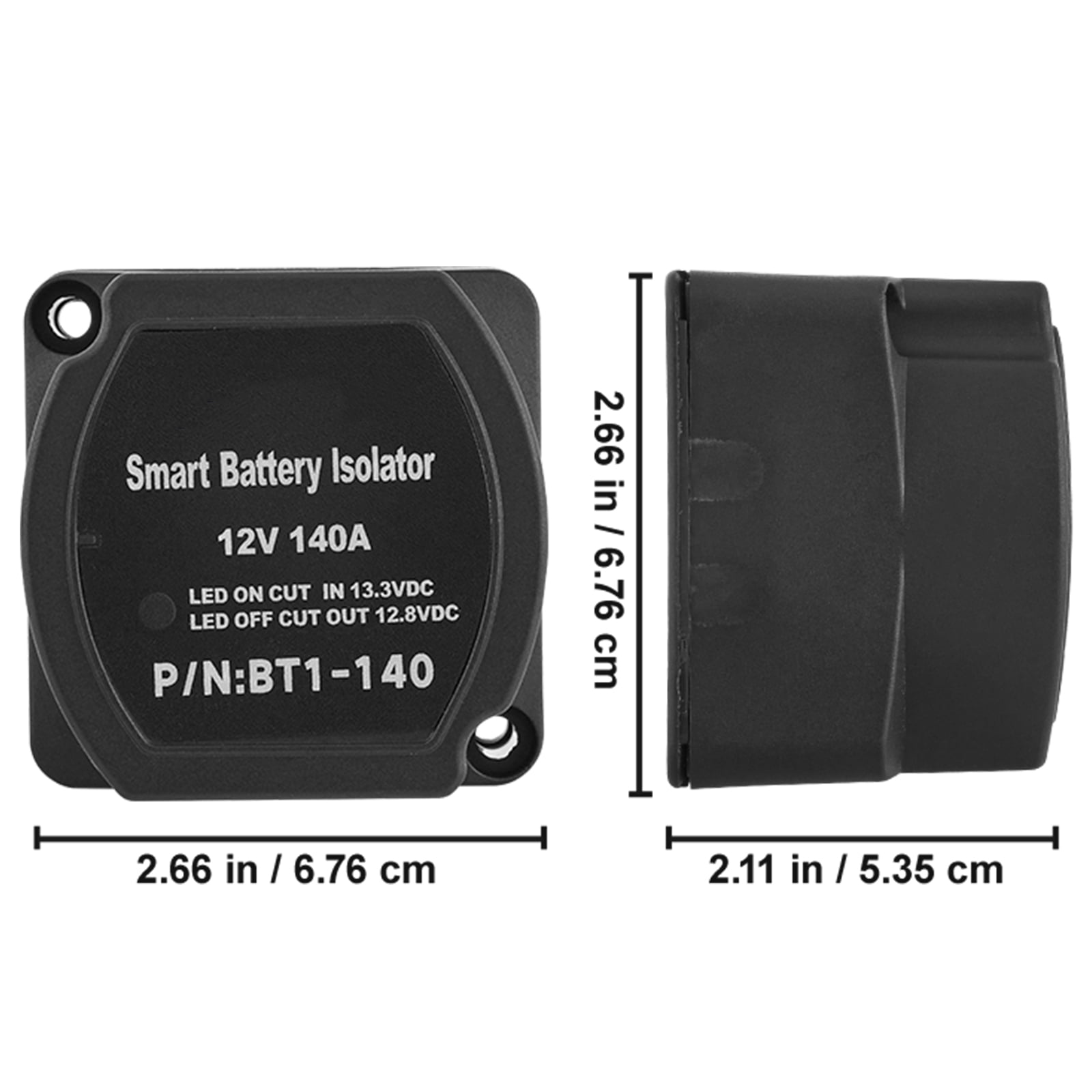 VEVOR SplitCharge Relay Kit, 6mtr 12V, Automatic Dual Battery Isolator Kit with 140AMP Voltage Sense Relay VSR