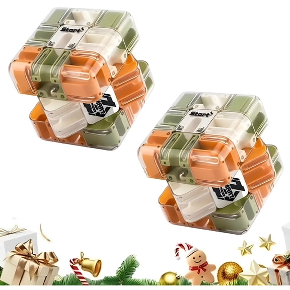 DESIGNICE Large Labyrinth 3D Puzzle Cube – Labyrinth 3D Puzzle Maze Cube Challenging Brain Teaser Maze Cube with Ball,High-Difficulty 3D Magic Puzzle for Focus,Logic,and Brain Training