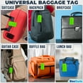 thumbnail image 6 of Luggage Tags w/ Privacy Covers & Wire Loops, Travel Suitcase Tags w/ ID Labels by BlueCosto, 6 of 8