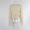 thumbnail image 7 of Kaemgyyd Crochet Cover Ups for Women Hollow out Long Sleeve Knit Coverup Summer Outfits Trendy Tie up Beach Swimsuit, 7 of 7