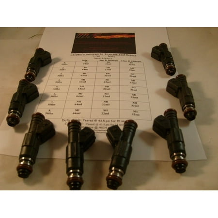 - Ford 1986-11 Mustang 50 lbs/hr Set of 8 Direct Fit Fuel Injectors