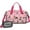 Boston Terrier Dogs, variant on Women Men Gym Bag,Dog Pattern with Hearts Small Duffle Bag Spend the Night Bags for Women with Shoes Compartment Washbag,Detachable Shoulder Strap,19.7x8.3x11 Inches