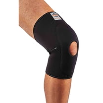 Ergodyne ProFlex® 615 Knee Sleeve w/ Open Patella/Anterior Pad, Black, L