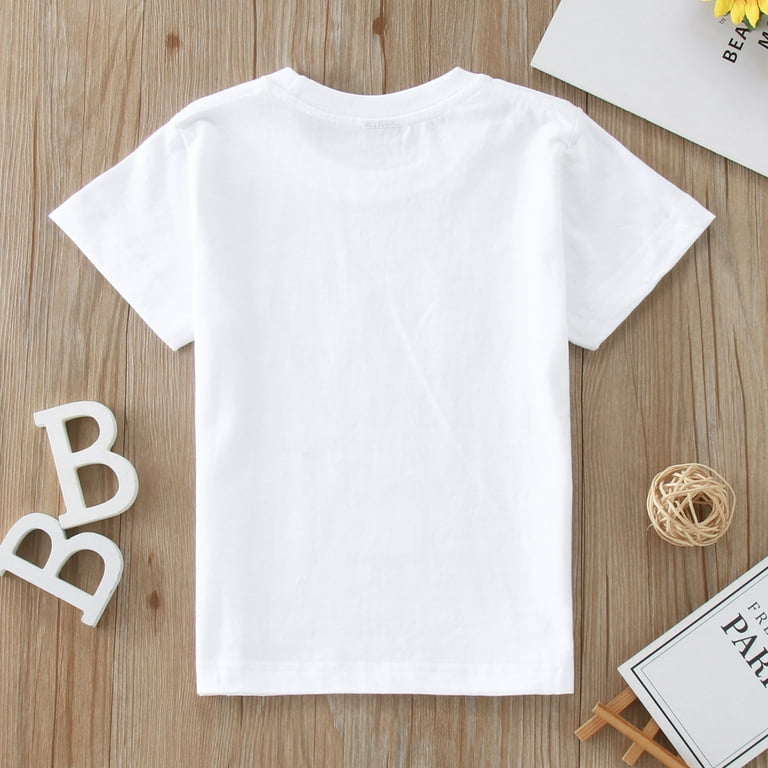 Generic Toddler Kids Baby Girls Boys Of July Summer Short Sleeve