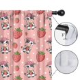 thumbnail image 4 of Blackout Kids Curtains,Pink Cow Strawberry Hat Pattern Childrens Insulated Curtains Set Of 2,Bedroom Essentials,Toddler Room Decor 42x84in(106x213cm), 4 of 5