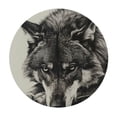 thumbnail image 4 of WYYP The Hungry Appearance of the Wolf Searching for Food, the Fierce Hunter Round Tablecloth with Elastic Edge 100% Polyester Fiber Waterproof White, 4 of 8