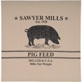 thumbnail image 1 of VHC Brands Rideau de Douche Scieur de Bain de Ferme, Taille Unique, Cochon, 1 of 2