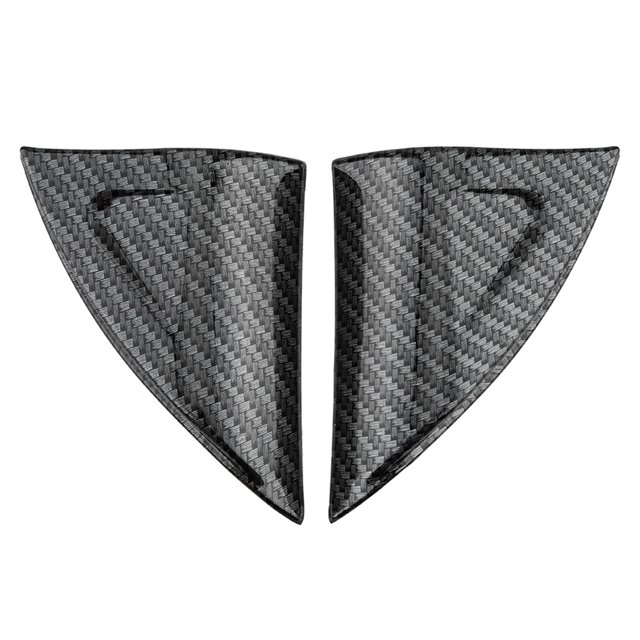Embellecedor de cubierta triangular de puerta, 2 piezas/juego de ventana de puerta de coche, embellecedor triangular de ventana interior, pegatina triangular de ventana diseñada con precisión