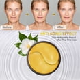 thumbnail image 3 of Parches para debajo de los ojos Fivewan oro de 24 quilates 60 unidades antienvejecimiento, 3 of 4
