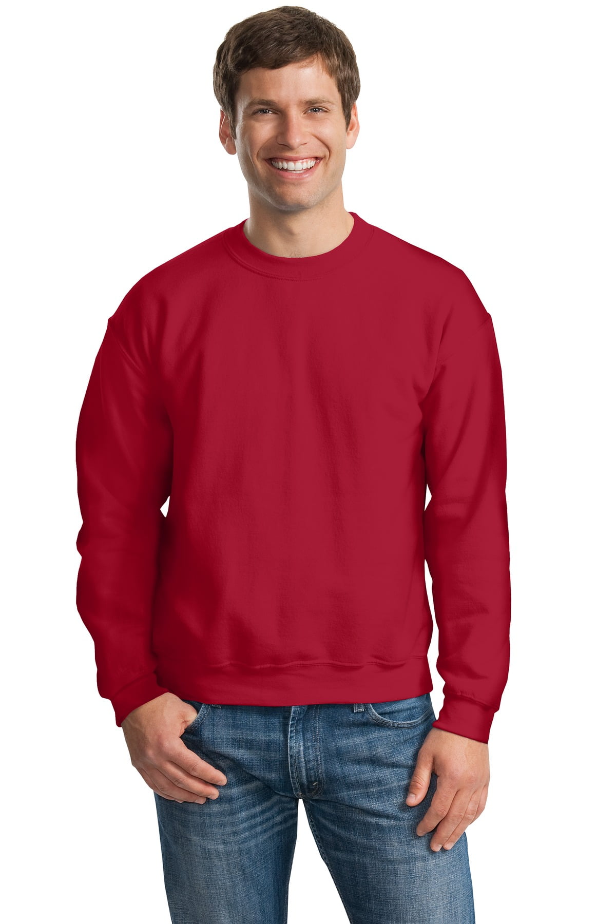 Gildan Activewear - Gildan Activewear 50/50 Crewneck Sweatshirt. Cherry ...