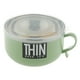 thumbnail image 5 of Cuenco de acero inoxidable de 900 ml con juego de s, taza de fideos instantáneos con tapa a prueba de , regalo Verde Soledad Tazón de fideos, 5 of 9