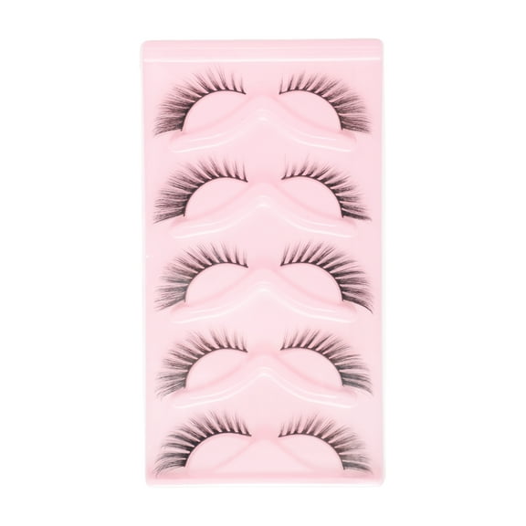 Unique Bargains 5 Pair Dense False Eyelashes for Makeup Black XX6